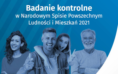 fragment plakatu Badanie kontrolne w Narodowym Spisie Powszechnym Ludności i Mieszkań 2021