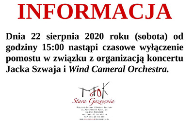 Czsowe wyłączenie pomostu