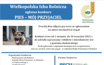 Plakat konkursu Wielkopolskiej Izby Rolniczej w Chodzieży