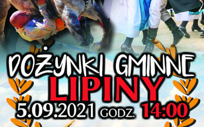 Dożynki w Lipinach - plakat. Informacje w treści artykułu.