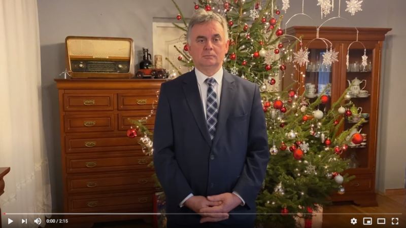 Życzenia Noworoczne Burmistrza Janusza Piechockiego, kliknij aby odtworzyć